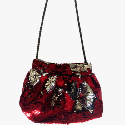 Bolso Sunset rojo/plata