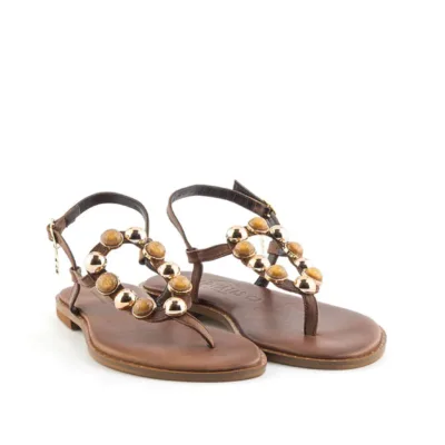 SANDALIAS 99927 CARYATIS PIEDRAS DORADAS