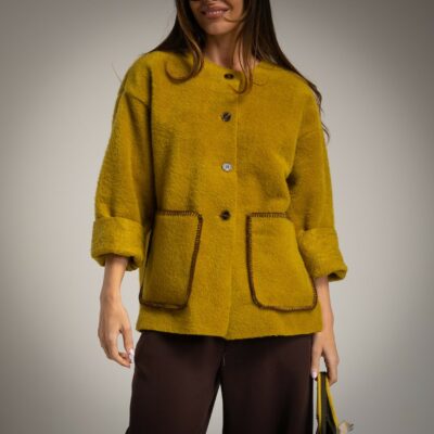 CHAQUETA PISTACHO BOLSILLOS