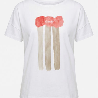 CAMISETA BLANCA CERILLAS