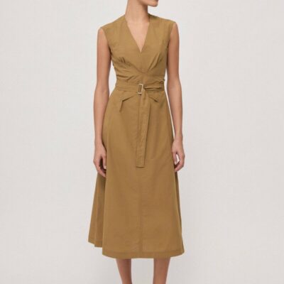 VESTIDO MIDI DE ALGODÒN