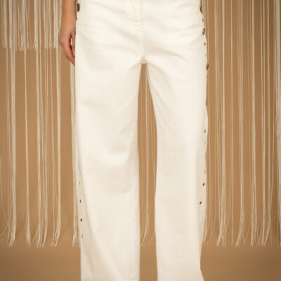 vaquero blanco detalles tachas